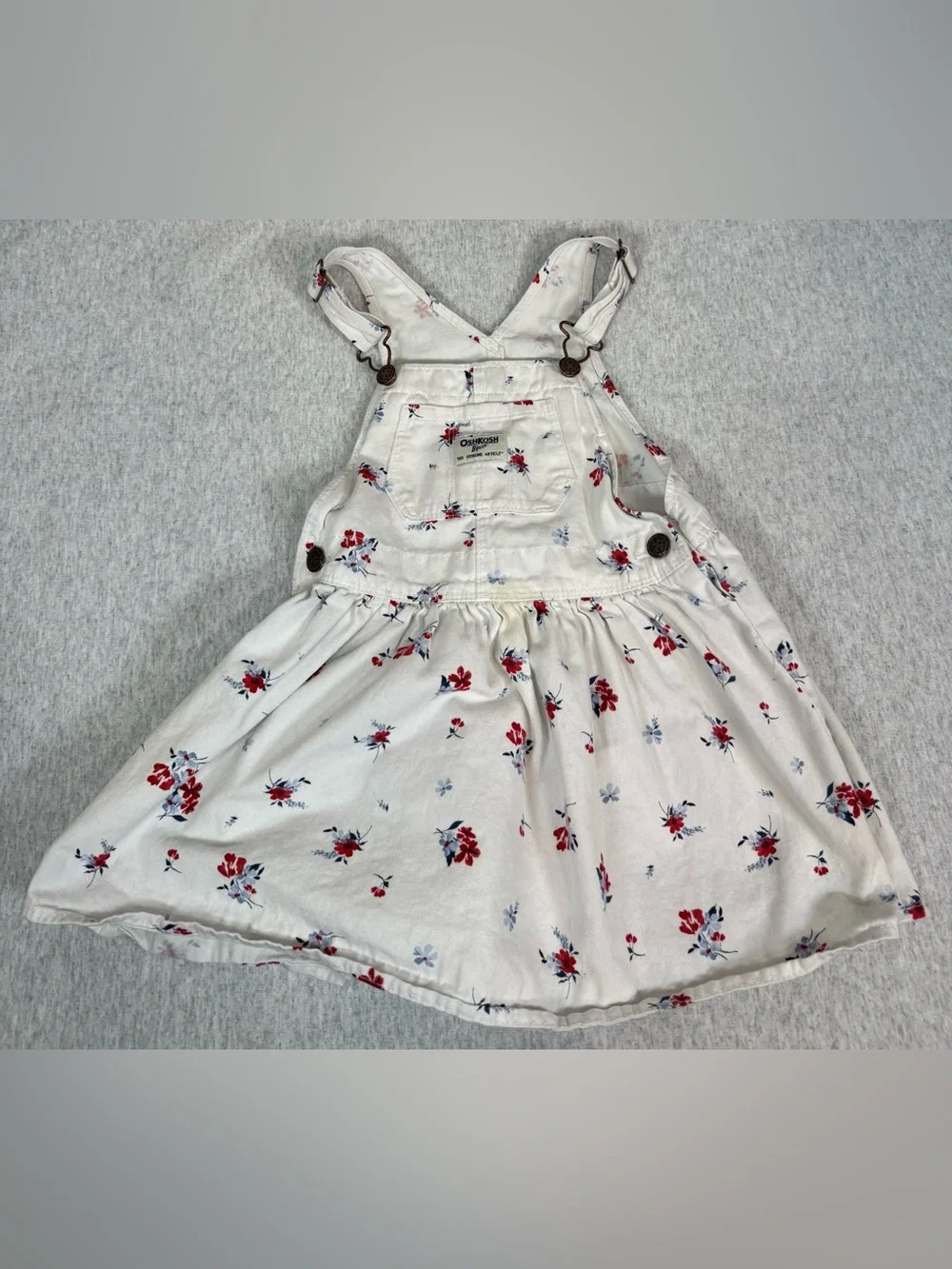 OshKosh B’gosh Floral Overall Dress - Girls 4T‎
